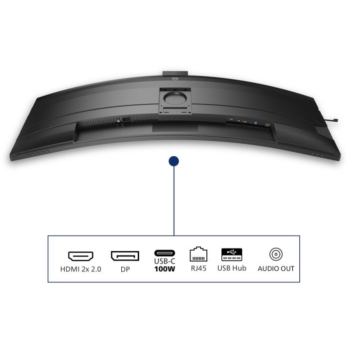 Philips 49B2U5900CH Monitor Curvo UltraWide 48.8" Dual QHD USB-C Webcam Windows Hello Ajuste Altura 14 Philips 49B2U5900CH Monitor Curvo UltraWide 48.8" Dual QHD USB-C Webcam Windows Hello Ajuste Altura 14