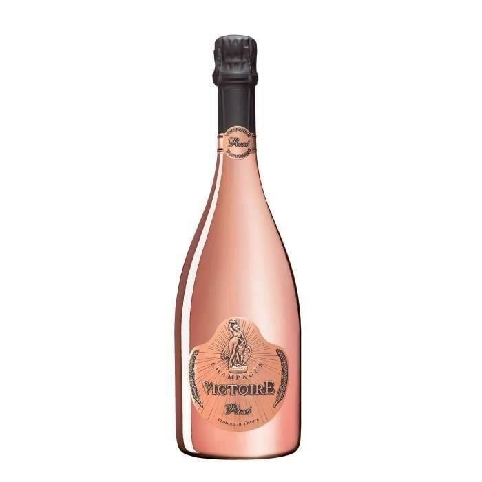 Champagne Victoire Rosé Edición limitada, laca rosa 75 cl CAJA DE REGALO DE LUJO