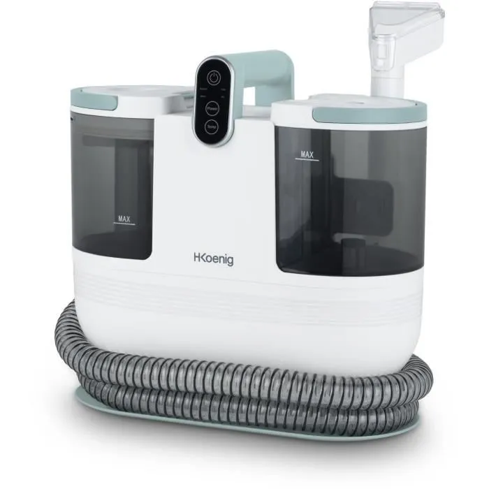 Hkoenig TWT88 Limpiador textil con agua caliente, 1600 ml, 290 ml/min, 1200 W, Blanco 1 Hkoenig TWT88 Limpiador textil con agua caliente, 1600 ml, 290 ml/min, 1200 W, Blanco 1