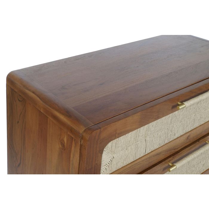DKD Home Decor Comoda Basant Ratan Marron Oscuro Natural Acacia y Ratan 90 x 45 x 90 cm 1 DKD Home Decor Comoda Basant Ratan Marron Oscuro Natural Acacia y Ratan 90 x 45 x 90 cm 1