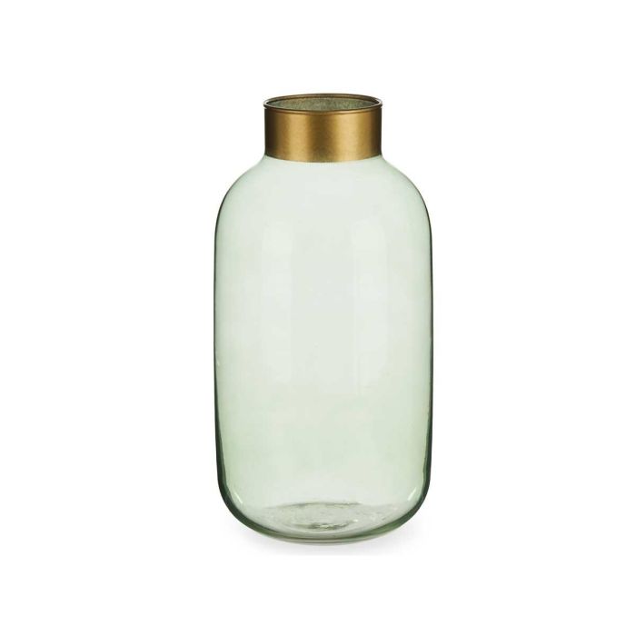 Jarrón de Cristal Liso Oro Grande Verde Giftdecor 14.5x29.5x14.5 cm (6 Unidades) 1 Jarrón de Cristal Liso Oro Grande Verde Giftdecor 14.5x29.5x14.5 cm (6 Unidades) 1