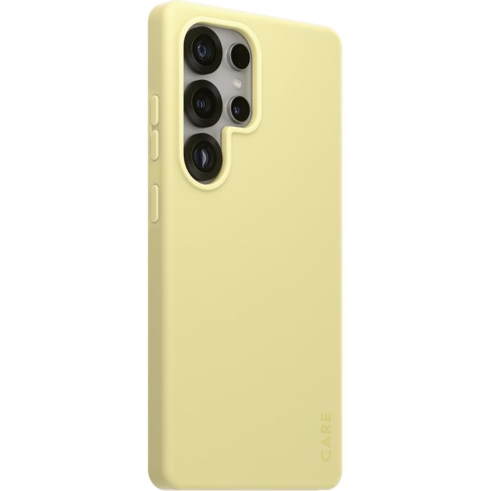 PanzerGlass CARE Fashionable Case Funda Chardonnay para Samsung Galaxy S25 Ultra, Amarillo, Resistente a Golpes y Rayones