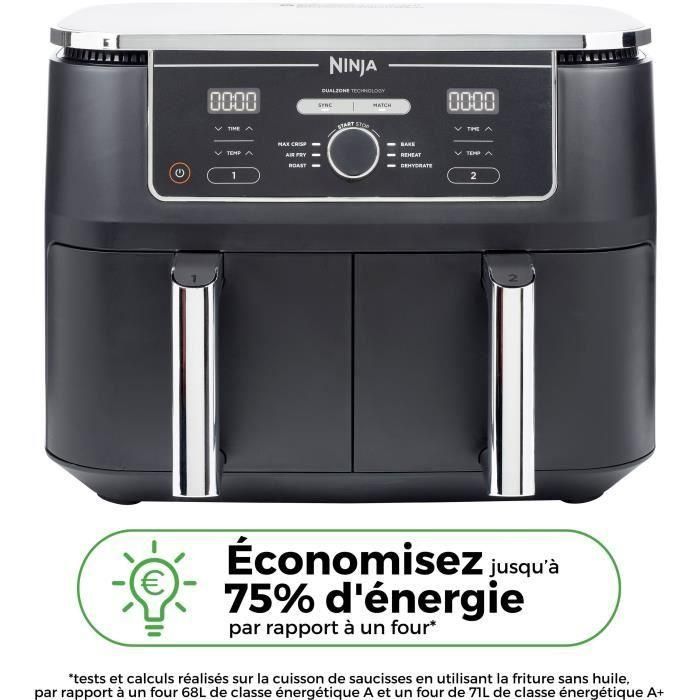 Freidora de Aire Ninja Foodi Max AF400EU 9.5L, 6 en 1 con Compartimento Doble, Max Crisp, Apto para 8 Personas 3 Freidora de Aire Ninja Foodi Max AF400EU 9.5L, 6 en 1 con Compartimento Doble, Max Crisp, Apto para 8 Personas 3