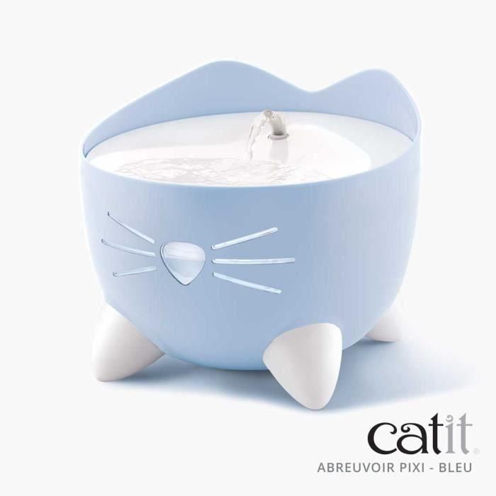 CAT IT Fuente de agua automática para gatos - 2,5 L - Azul