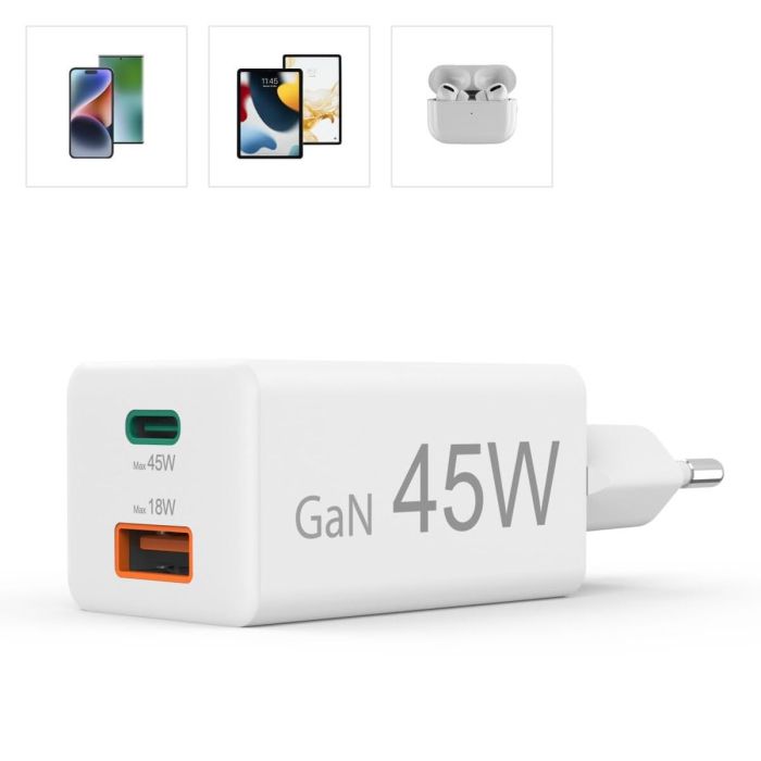 Cargador de Pared Hama 00201993 Blanco 45 W 7 Cargador de Pared Hama 00201993 Blanco 45 W 7