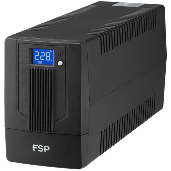 FSP iFP800 Sistema Alimentación Ininterrumpida (UPS) Line-interactive 800VA 480W con 2 tomas SCHUKO y pantalla LCD