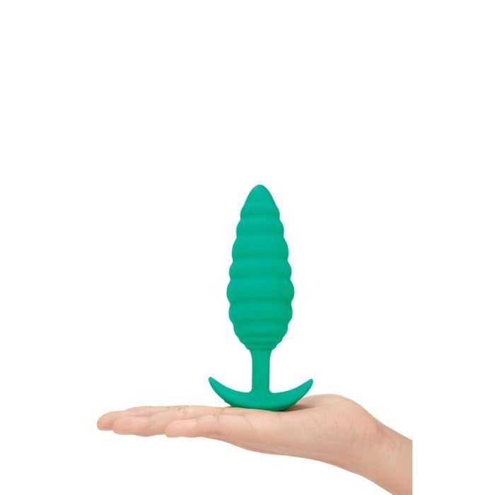 Plug Vibrador Anal B-Vibe Twist Texture Verde 7