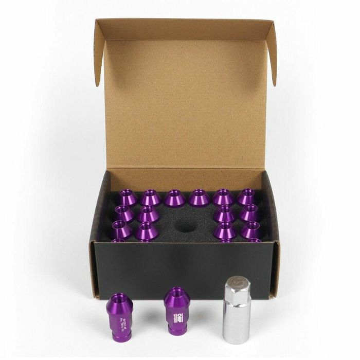 Set Tuercas OMP 7075 M12 x 1,25 40 mm 20 uds Violeta 2 Set Tuercas OMP 7075 M12 x 1,25 40 mm 20 uds Violeta 2