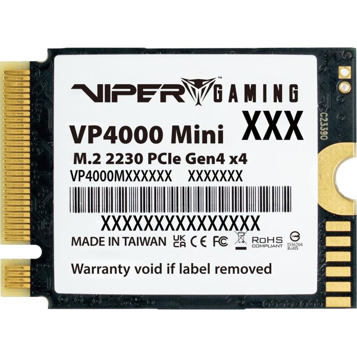 M.2 Patriot Viper VP400 Mini 2 TB (PCIe 4.0 x4, NVMe, 2230) 1