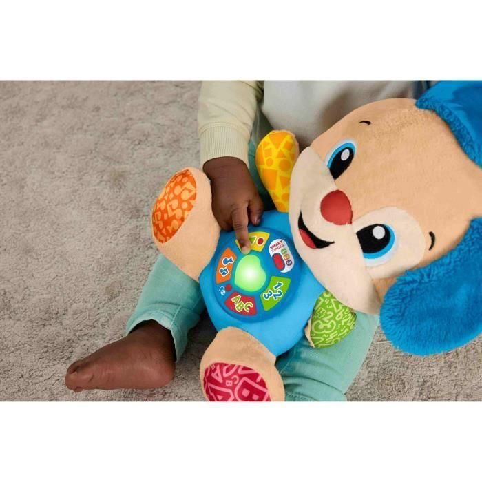 Peluche musical de despertar progresivo con forma de cachorro que ríe y aprende de Fisher-Price JFD20 1