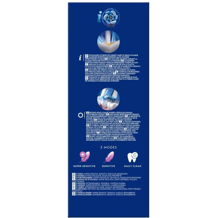 Oral-B iO Series 2 Cepillo Dental Vibratorio Eléctrico Adulto, 3 Modos (Diario, Sensible, Supersensible), Night Black/Forest Green, 2 Cepillos 4