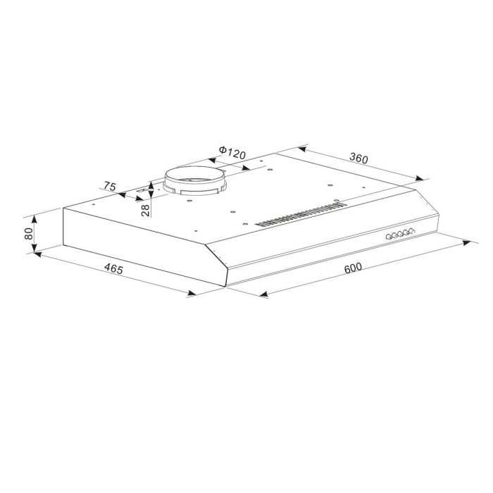 Campana Convencional Cecotec Flux CM 602100 Acero 2