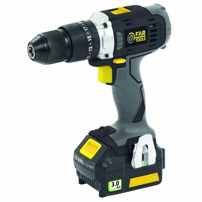 Fartools 216001 Taladro Percutor Inalámbrico XF-IMPACT 18V, 2 Baterías 3.0Ah, Cargador, 40 Nm, Portabrocas 13mm 10 Fartools 216001 Taladro Percutor Inalámbrico XF-IMPACT 18V, 2 Baterías 3.0Ah, Cargador, 40 Nm, Portabrocas 13mm 10