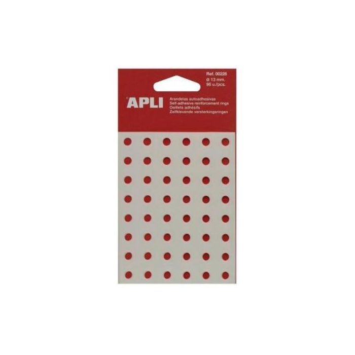 Apli Arandelas De Refuerzo 13 mm Caja 96 Ud Translúcidas Apli Arandelas De Refuerzo 13 mm Caja 96 Ud Translúcidas