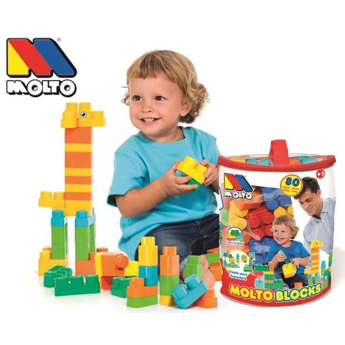 Bolsa construccion molto roja con 80 piezas 1 Bolsa construccion molto roja con 80 piezas 1