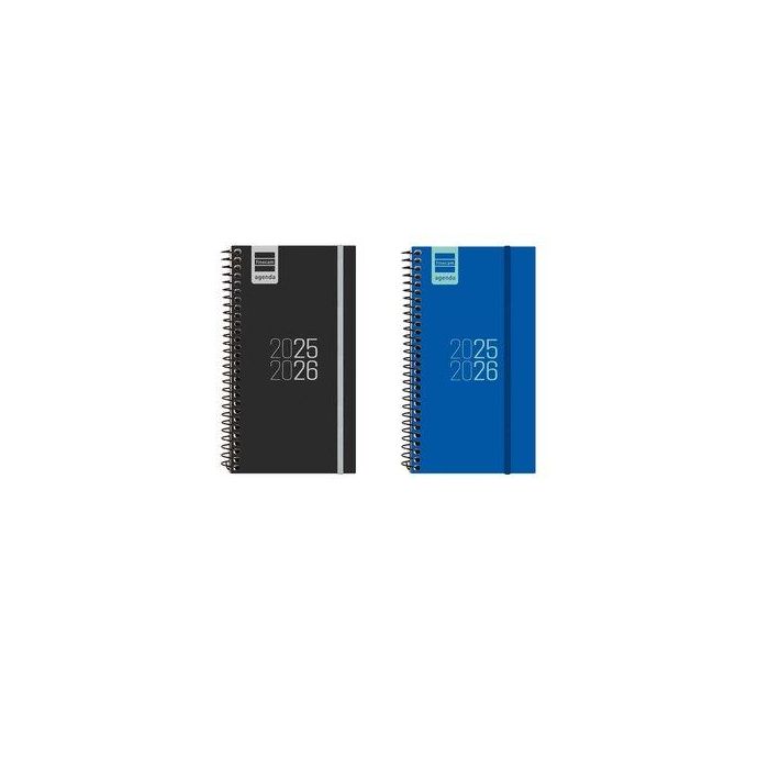 Agenda Escolar (2025-26) Finocam Catalan Espir Espiral Tapa Pp S/V Apais. E9 94X171 Con Goma Assortiment Pack De 9