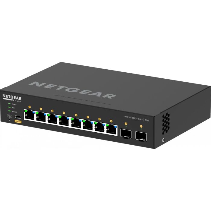 NETGEAR GS4210PX-100EUS Switch Gestionado 10 Puertos, 8 PoE+ 220W, 2 SFP+ 10