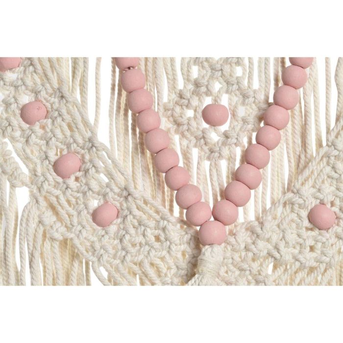 Decoracion Colgante Boho DKD Home Decor Rosa Azul 3 x 85 x 70 cm (2 Unidades) 2