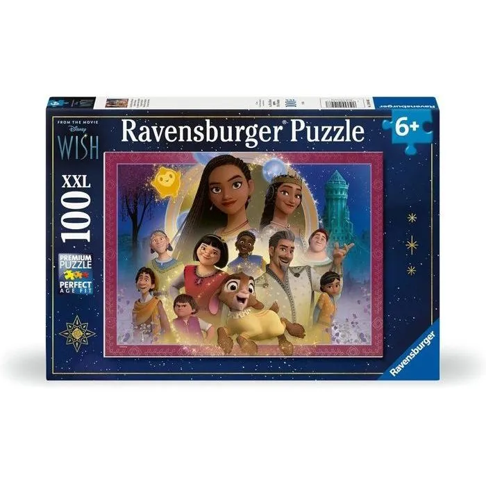 Ravensburger Puzzle 100 Piezas XXL El Reino de los Deseos Disney Wish 4005555010487 A partir de 6 años 1