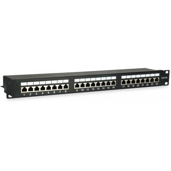 EQUIP Patch Panel 327425 24 Puertos RJ45 Cat5e FTP 1U Negro Montaje en Bastidor 0 EQUIP Patch Panel 327425 24 Puertos RJ45 Cat5e FTP 1U Negro Montaje en Bastidor 0