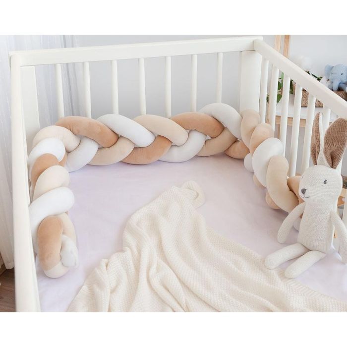 Protector Cuna 150x14X10 cm Beige 1 Protector Cuna 150x14X10 cm Beige 1