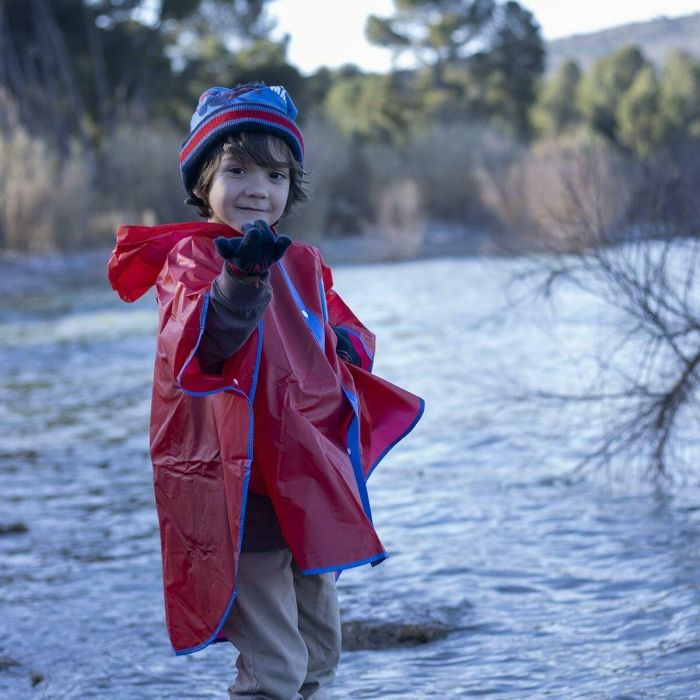 Poncho Impermeable con Capucha Spider-Man Rojo 2 Poncho Impermeable con Capucha Spider-Man Rojo 2