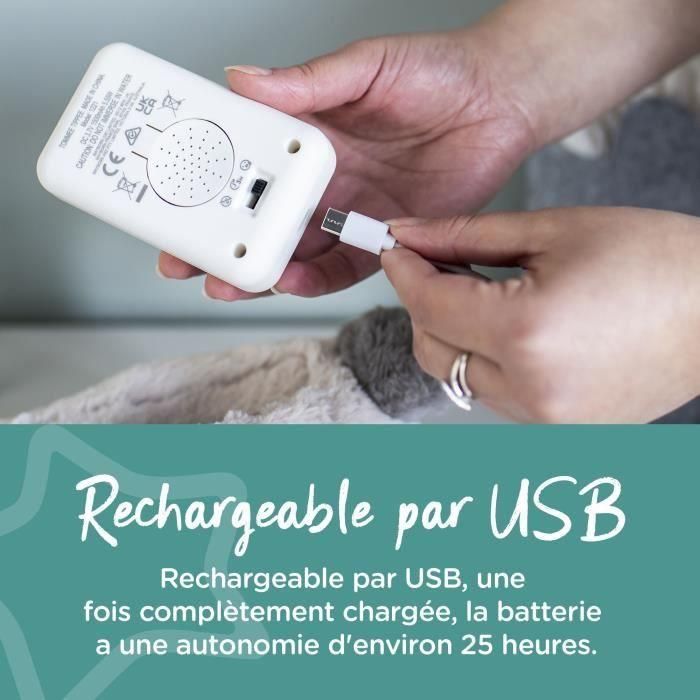 TOMME TIPPEE, Peluche con luz nocturna de lujo con CrySensor, 6 sonidos relajantes, USB, lavable a máquina, Ollie el búho 4 TOMME TIPPEE, Peluche con luz nocturna de lujo con CrySensor, 6 sonidos relajantes, USB, lavable a máquina, Ollie el búho 4