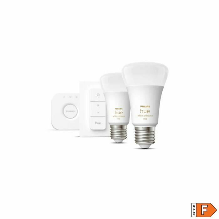Philips Hue 8719514291812 Bombilla LED Conectada Blanca Lote 2 E27 Mando a Distancia 10.5W 1