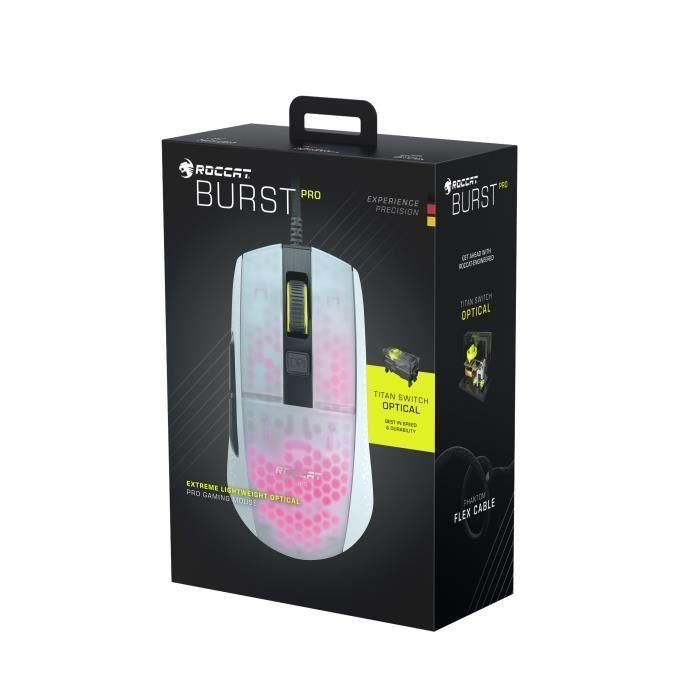 Ratón para juegos ROCCAT BURST PRO - Blanco 3 Ratón para juegos ROCCAT BURST PRO - Blanco 3