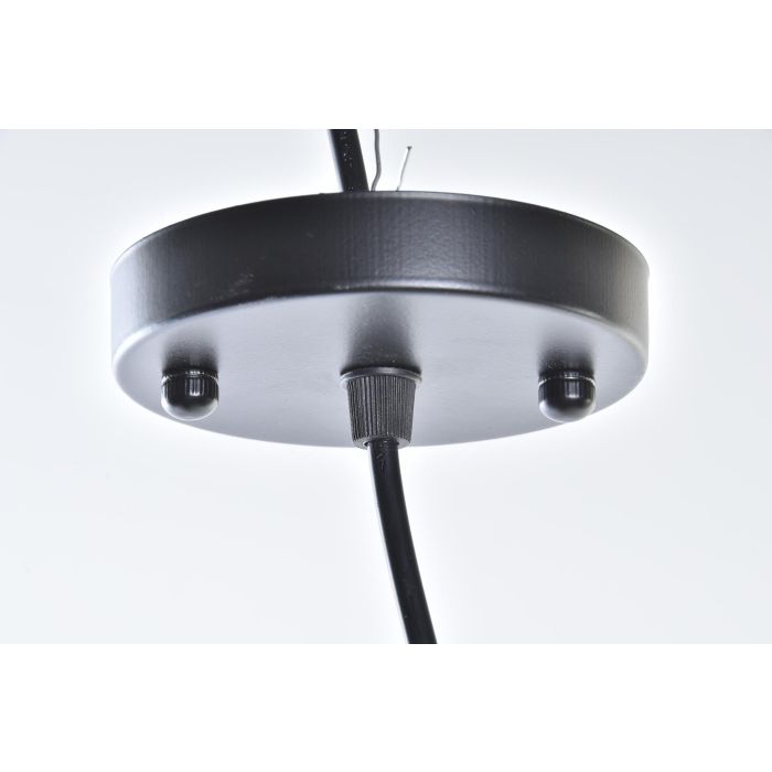 DKD Home Decor Lámpara de Techo Tropical 36 x 48 x 36 cm Marrón Negro Ratán E27 4