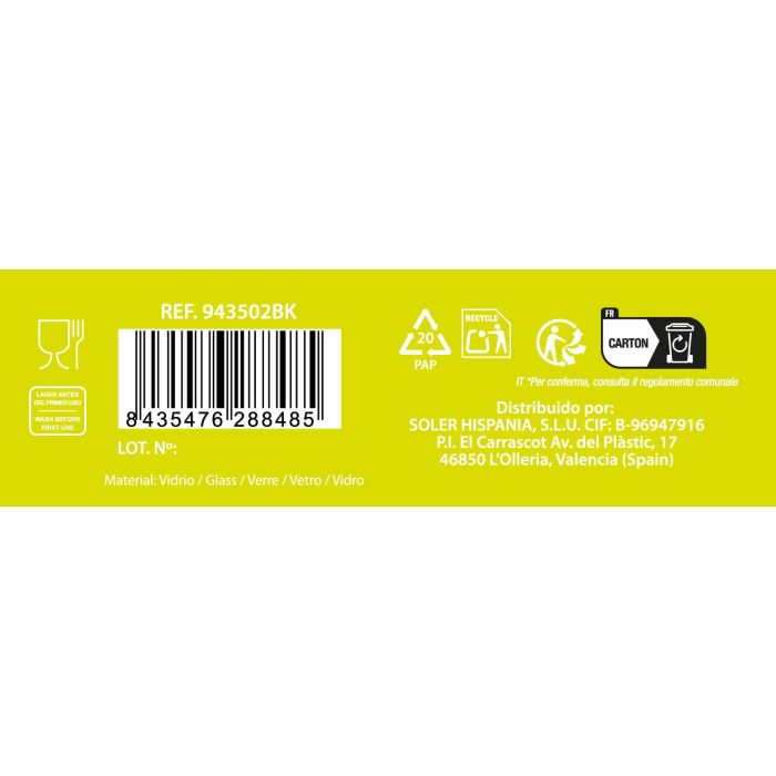 La Mediterranea Set 6 Vasos 260 cc Limo (8 Cajas) 5