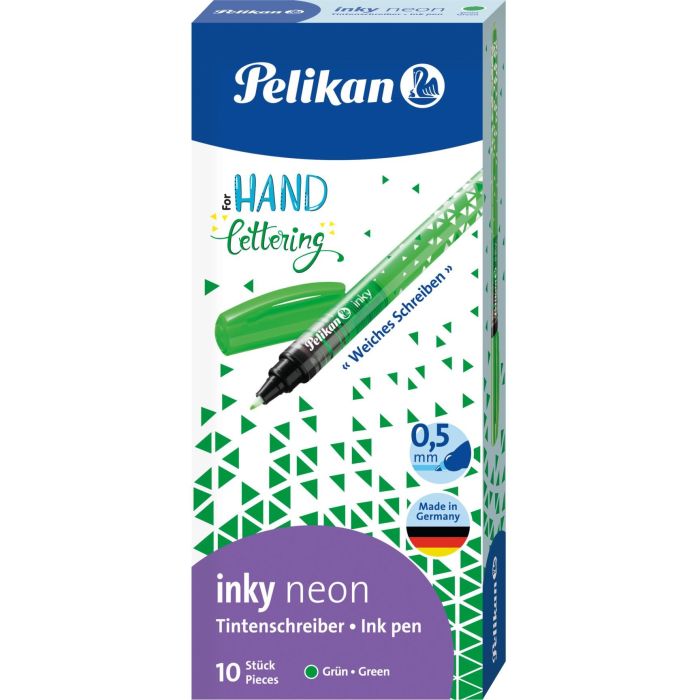 Pelikan Tintenschreiber Inky 273 Neon Grün 4 Pelikan Tintenschreiber Inky 273 Neon Grün 4
