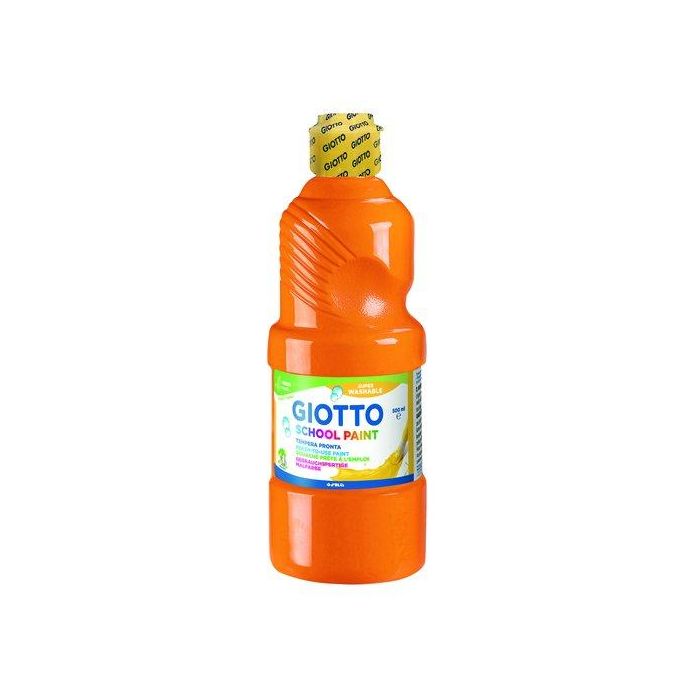 Giotto Témpera Escolar Lavable Naranja 500 mL