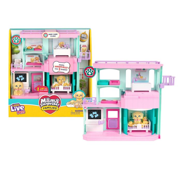 MOOSE 26673 Little Live Pets Baby Care Clinic - Familias Sorpresa con 3 Cachorros Retriever, Juguete para Niños +5 Años 0 MOOSE 26673 Little Live Pets Baby Care Clinic - Familias Sorpresa con 3 Cachorros Retriever, Juguete para Niños +5 Años 0