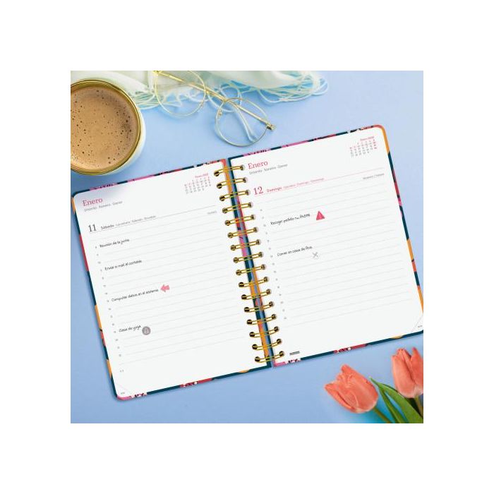 Finocam Agenda Anual You Espiral E10-155x212 mm 1Dp Spring 2025 2