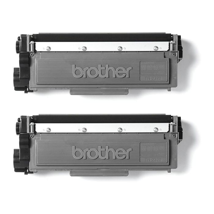 BROTHER pack de 2 cartuchos deToner negro de larga duracion tn2320twin/TN2320TWIN 3
