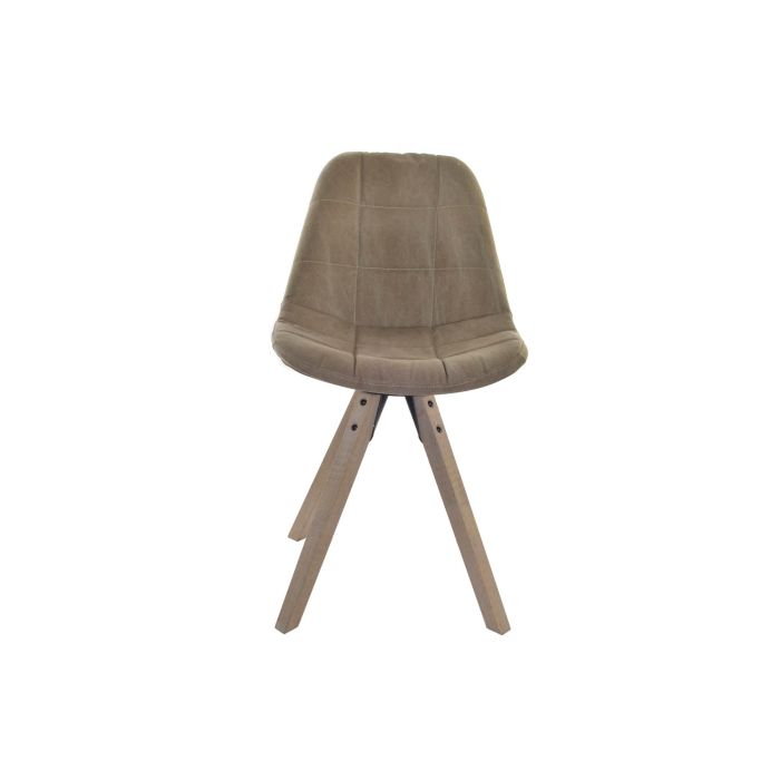 DKD Home Decor Silla Scandi Marrón Natural Pino Poliéster Algodón Desmontable 55x85x47 cm, Altura Asiento 51cm (2 Unidades) 4 DKD Home Decor Silla Scandi Marrón Natural Pino Poliéster Algodón Desmontable 55x85x47 cm, Altura Asiento 51cm (2 Unidades) 4