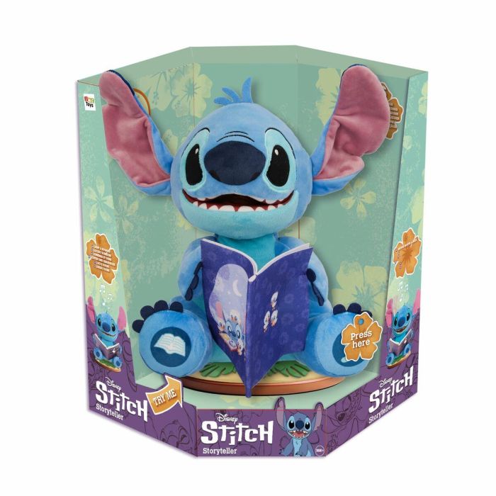 Imc Toys Muñeco Stitch Cuenta Cuentos 25 cm con Sonidos, 4 Historias, 4 Canciones, Mueve Cuerpo y Boca, Incluye Pilas AA +3 Años Imc Toys Muñeco Stitch Cuenta Cuentos 25 cm con Sonidos, 4 Historias, 4 Canciones, Mueve Cuerpo y Boca, Incluye Pilas AA +3 Años