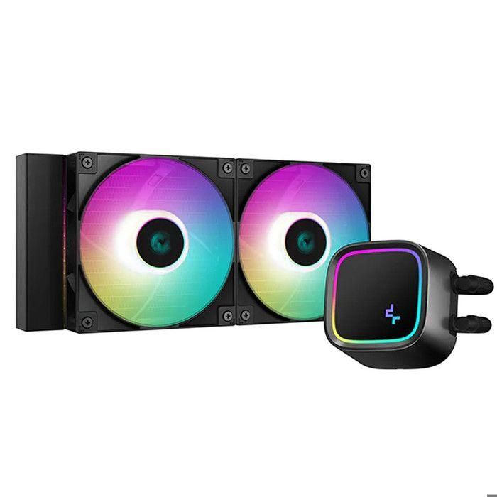 DEEPCOOL LE520 (Negro) - Refrigeración por agua AIO - 2x120 mm DEEPCOOL LE520 (Negro) - Refrigeración por agua AIO - 2x120 mm