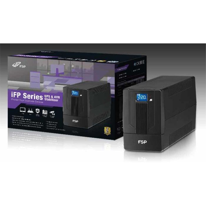FSP iFP2000 UPS Tower Line-interactive 2000VA 1200W con 2xSCHUKO, 2xIEC y pantalla LCD 3 FSP iFP2000 UPS Tower Line-interactive 2000VA 1200W con 2xSCHUKO, 2xIEC y pantalla LCD 3