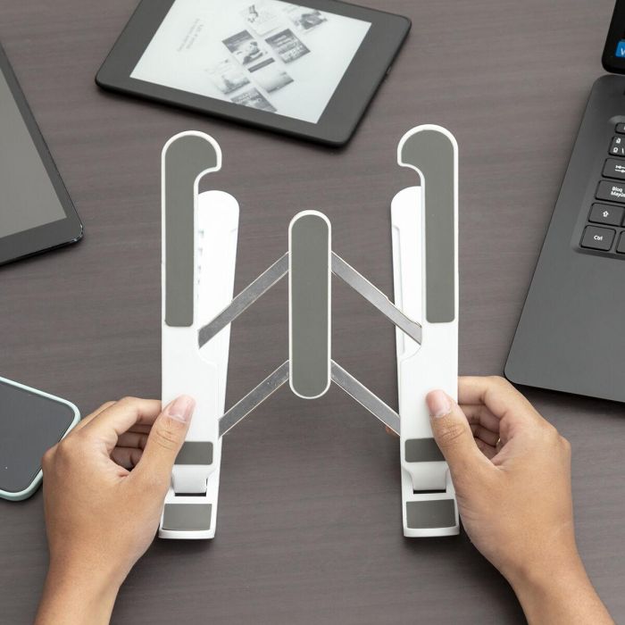 Soporte Plegable y Regulable para Portátil Flappot InnovaGoods 15 Soporte Plegable y Regulable para Portátil Flappot InnovaGoods 15