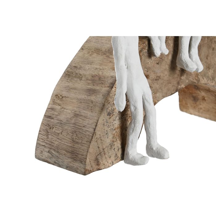 DKD Home Decor Figura Decorativa de Familia Estilo Urban, de Mango y Aluminio, Blanco y Marrón, 22 x 28 x 9 cm, Set de 2 2 DKD Home Decor Figura Decorativa de Familia Estilo Urban, de Mango y Aluminio, Blanco y Marrón, 22 x 28 x 9 cm, Set de 2 2