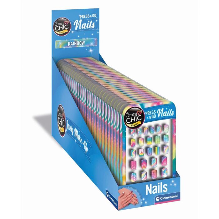 Clementoni Press & Go Nails - Rainbow Display para Niñas, Uñas Postizas Adhesivas, A partir de 6 Años 3 Clementoni Press & Go Nails - Rainbow Display para Niñas, Uñas Postizas Adhesivas, A partir de 6 Años 3