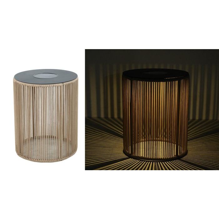 Mesita Auxiliar Terraza Y Jardin DKD Home Decor Blanco Marron 40 x 50 x 40 cm 1