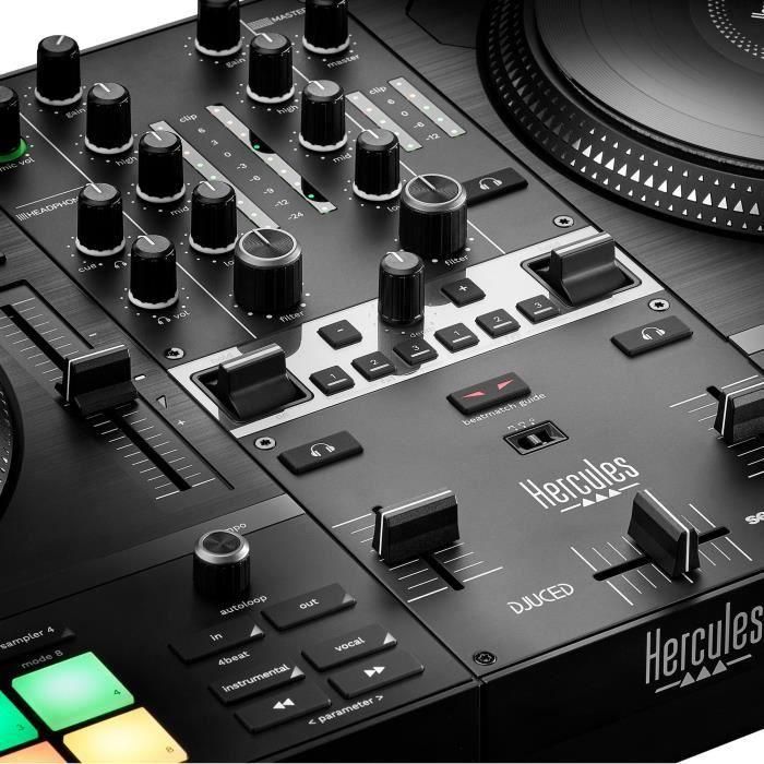 HERCULES DJCONTROL INPULSE T7 - Controladora DJ motorizada de dos decks en color negro 5