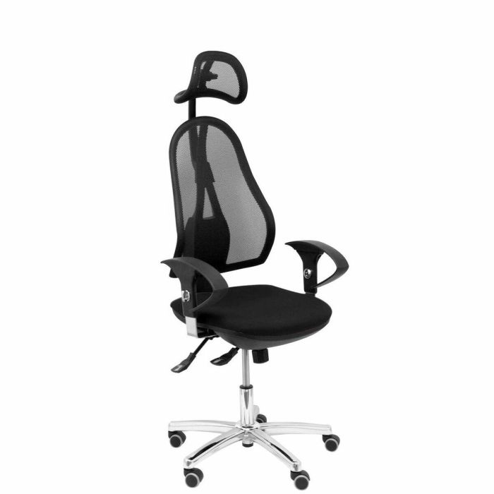 Silla de Oficina con Cabecero Socuéllamos P&C 840B21C Negro