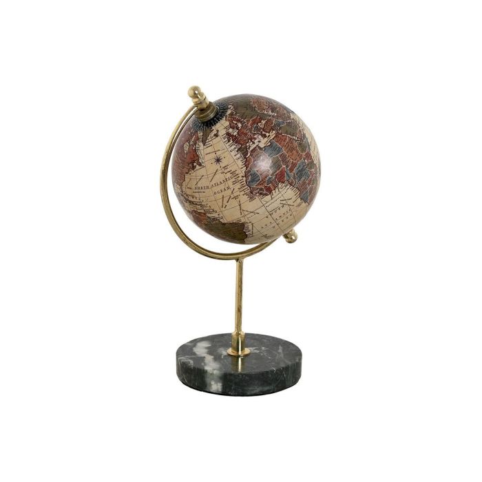 Globo Terraqueo Vintage DKD Home Decor Beige Negro 10 x 20 x 10 cm