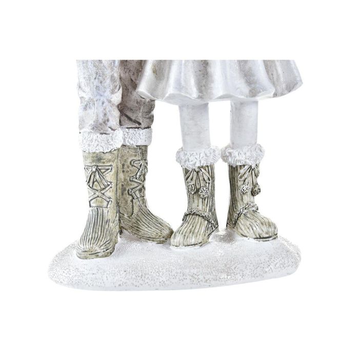 Figura Navidad Fantasia DKD Home Decor Rosa Gris 7 x 20.5 x 10.5 cm (2 Unidades) 2 Figura Navidad Fantasia DKD Home Decor Rosa Gris 7 x 20.5 x 10.5 cm (2 Unidades) 2