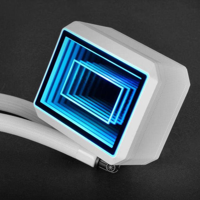 Mars Gaming ML-TWO240W Kit Refrigeración Líquida All-in-One ARGB Blanco, Radiador 240mm, 2 Ventiladores 120mm, Compatible con Intel/AMD, Sincronización RGB 2