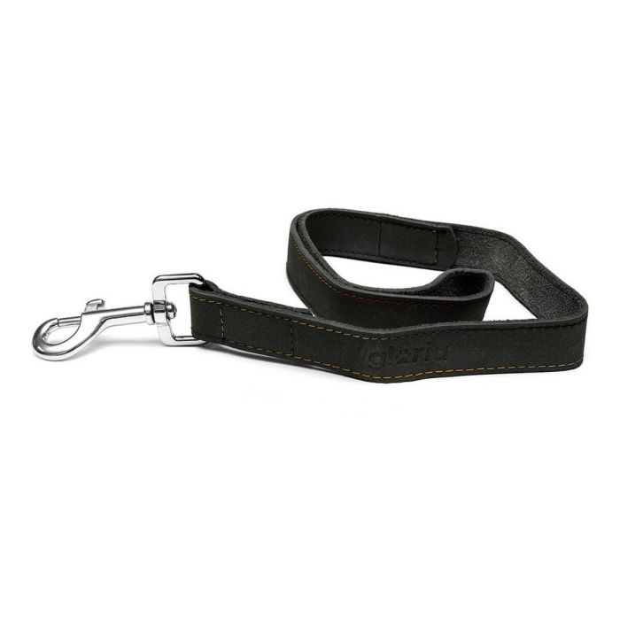 Gloria Correa Oasis para Perro de Cuero Reforzado y Robusto con Mosquetón Seguro para Paseos Largos 100 cm x 15 mm Negro